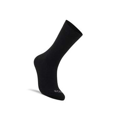 Men's Ecco Casual Short Crew Socks Black | USA 825ZUT